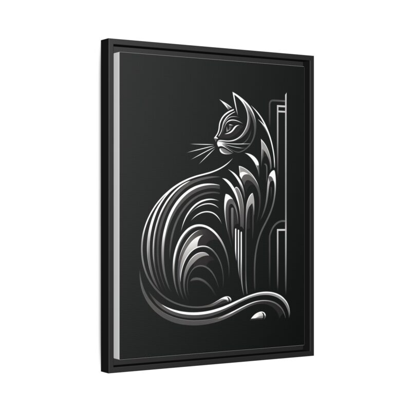Unique and Eye-Catching: Black Cat Art Deco Wall Decor - Image 23