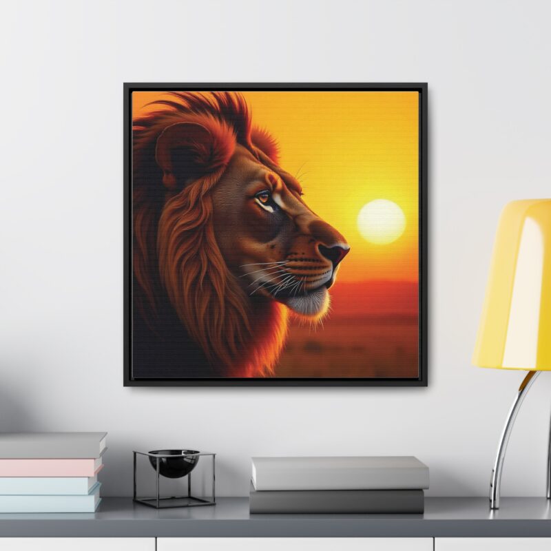 Canvas Wraps - Majestic Lion in Golden Sunset - Image 28