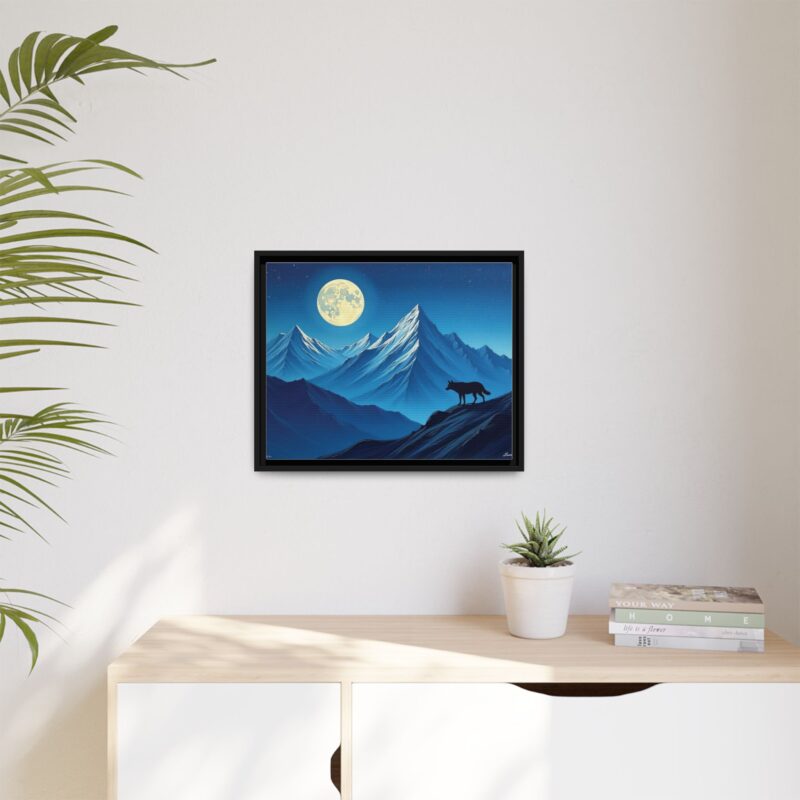 Canvas Wall Art: Moonlit Mountain Landscape - Image 20