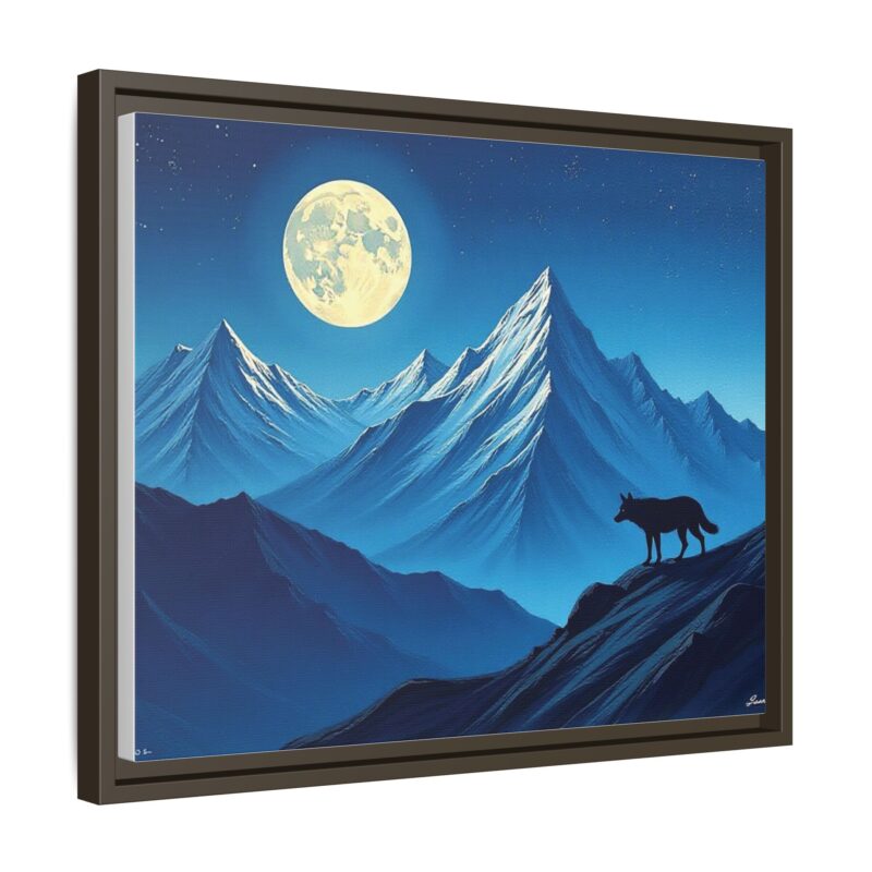 Canvas Wall Art: Moonlit Mountain Landscape - Image 67