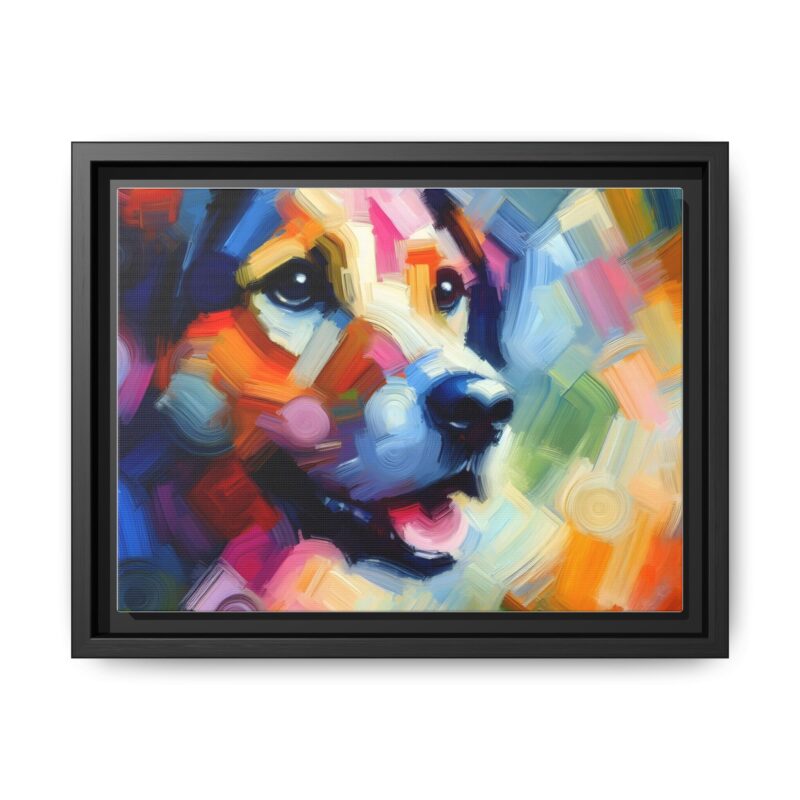 Contemporary Abstract Dog Painting - Vibrant Wall Art Deco - Image 2