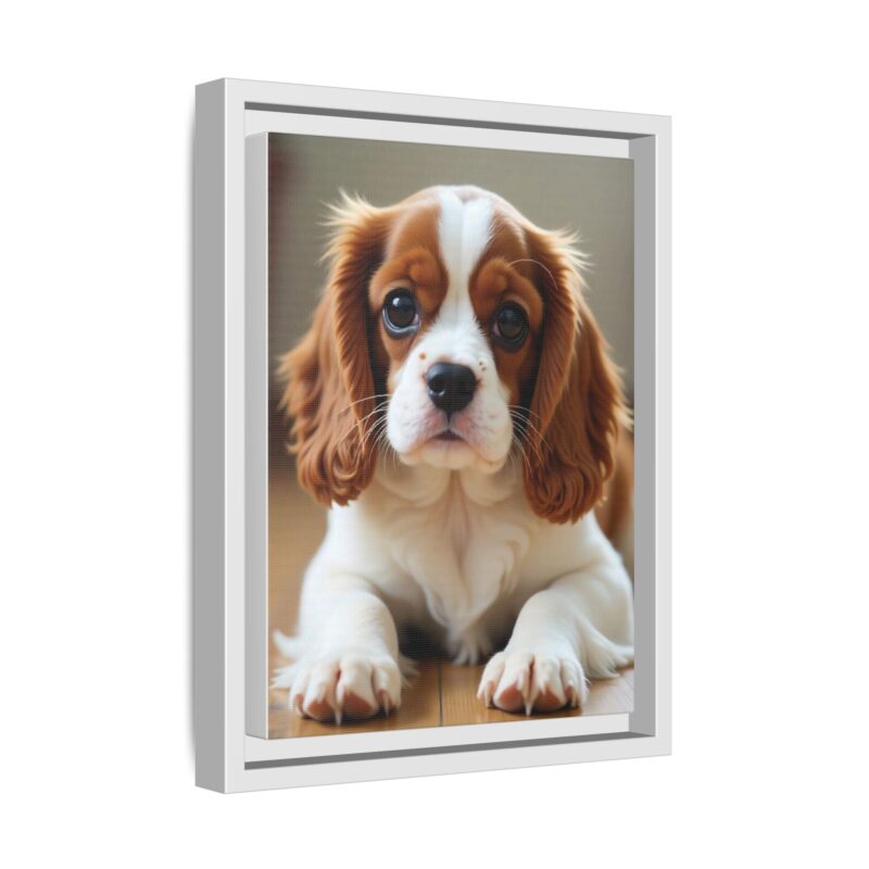 A beautifully detailed canvas print of a Cavalier King Charles Spaniel" - Image 47