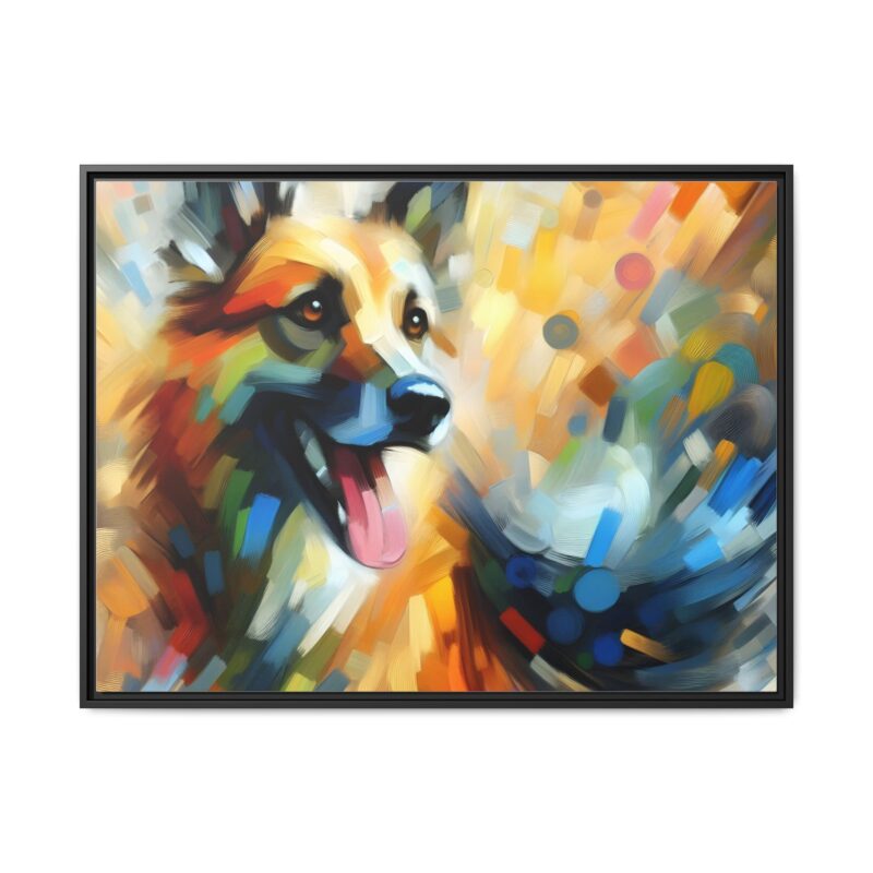 Abstract Dog Portrait Art - Unique Canvas for Pet Lovers - Image 38