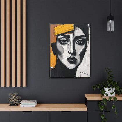 Canvas Print - Abstract Cubist Woman Portrait