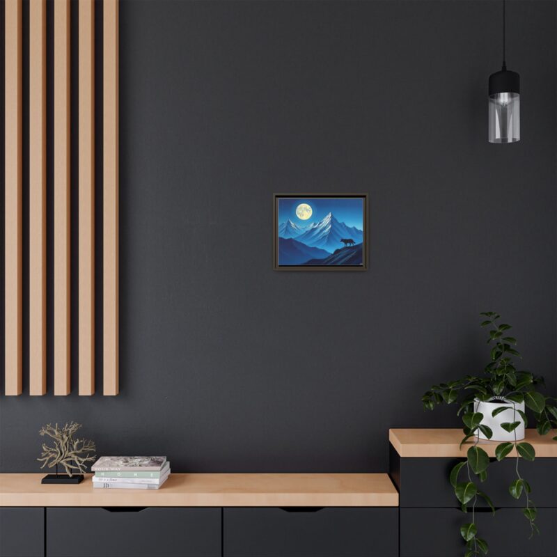 Canvas Wall Art: Moonlit Mountain Landscape - Image 49