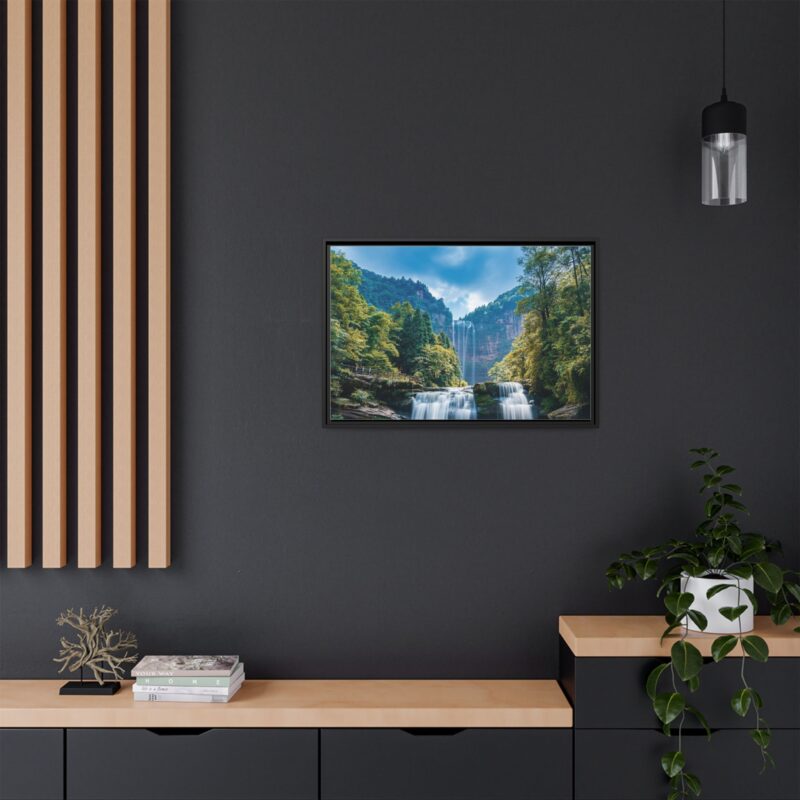Canvas Wall Art - Waterfall Mountain Landscape - Image 25