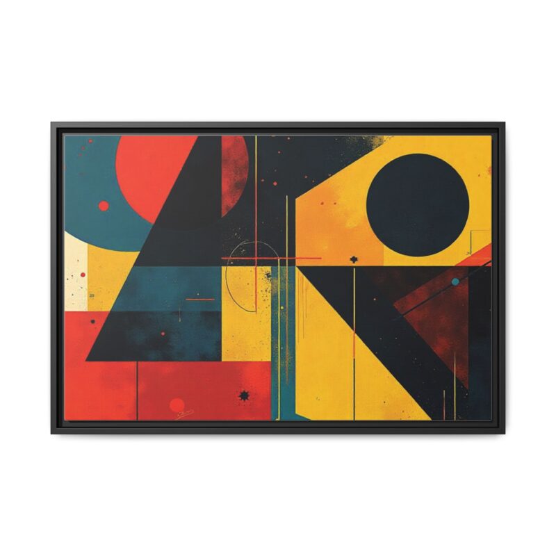 Matte Canvas, Framed Dynamic Geometry a striking abstract artwork - Image 26