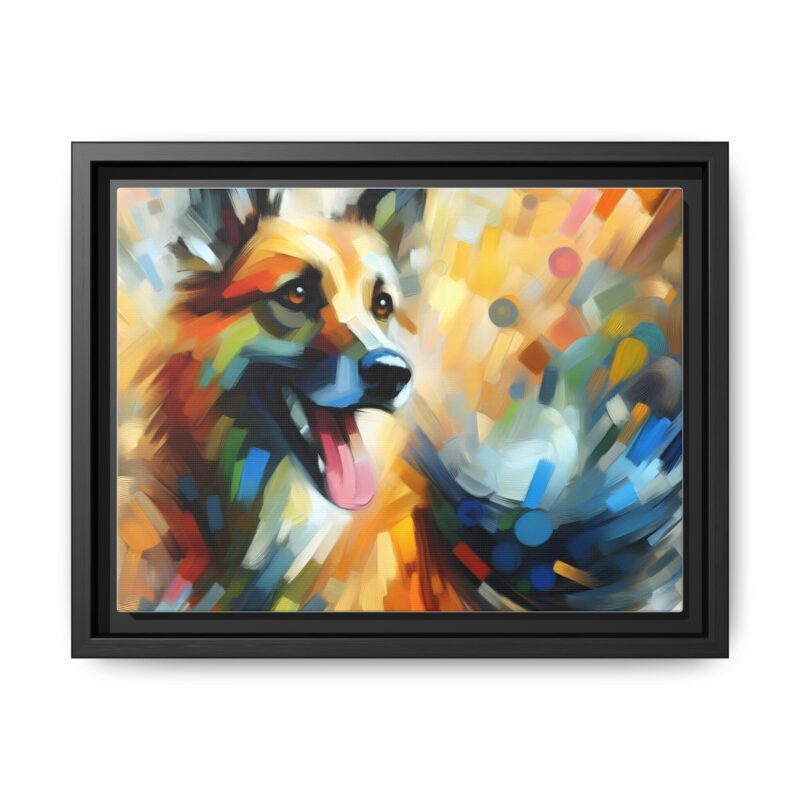 Abstract Dog Portrait Art - Unique Canvas for Pet Lovers - Image 6