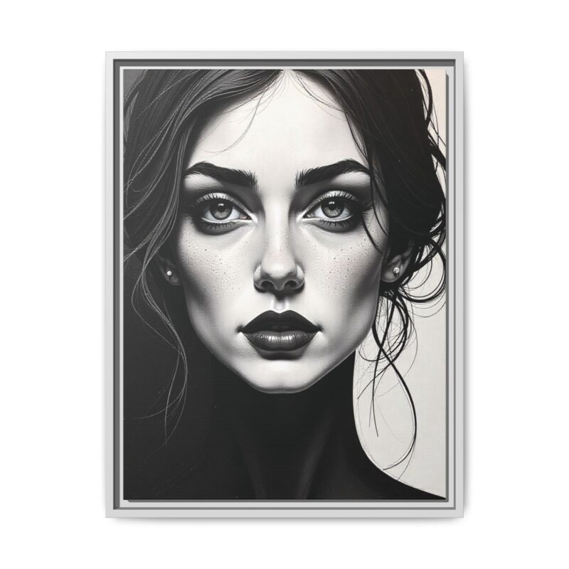 Canvas Wall Art - Abstract Woman's Face Portrait - Image 65