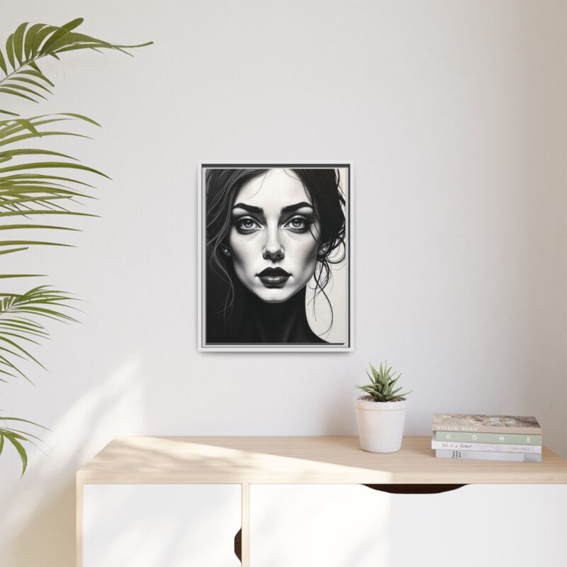 Canvas Wall Art - Abstract Woman's Face Portrait - Image 59