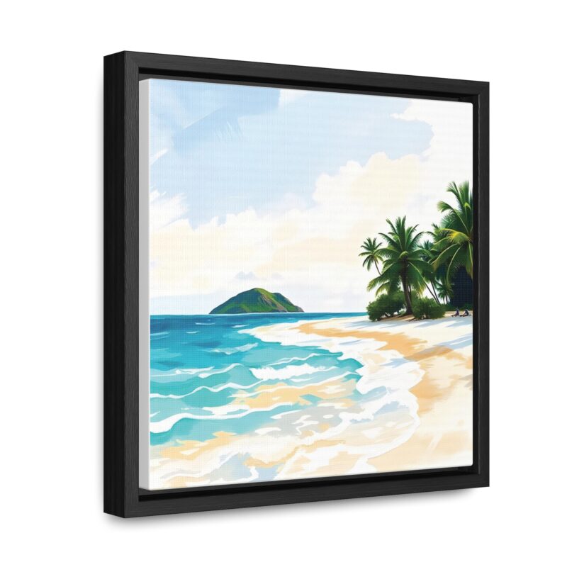 Canvas Wraps, Tropical Beach with Turquoise Waters - Image 2