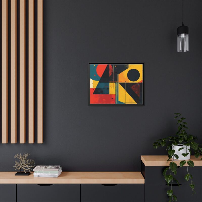 Matte Canvas, Framed Dynamic Geometry a striking abstract artwork - Image 21