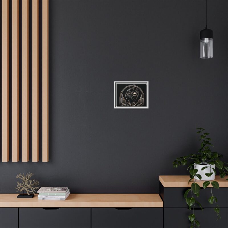 Elegant Art Deco Black Cat Canvas - Dark and Luxurious Wall Art Design - Image 12