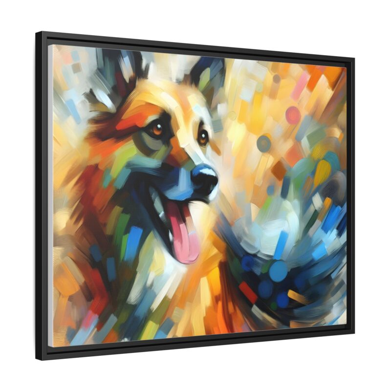 Abstract Dog Portrait Art - Unique Canvas for Pet Lovers - Image 51