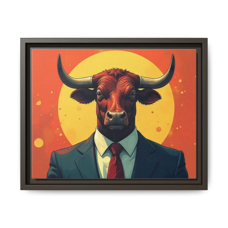 Matte Canvas, Framed Bullish Ambition - Image 46