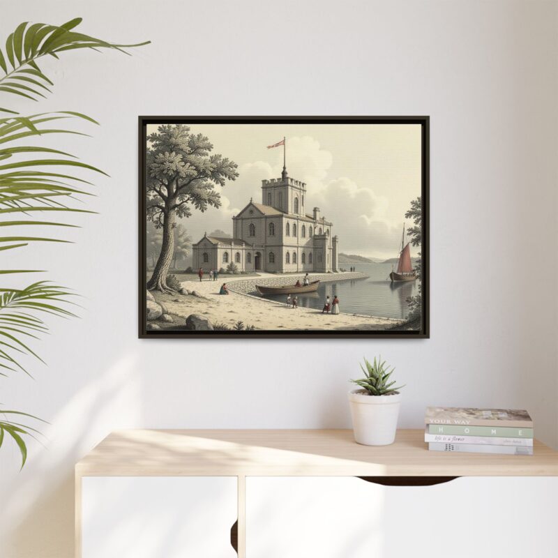 Framed Wall Art - 1820s in England Matte Canvas - Image 89