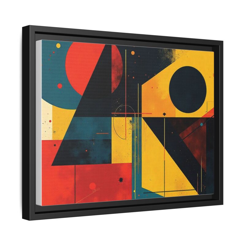 Matte Canvas, Framed Dynamic Geometry a striking abstract artwork - Image 15