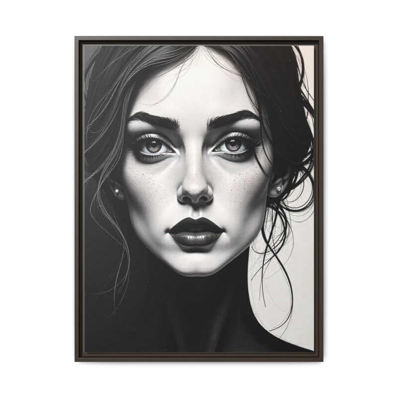 Canvas Wall Art - Abstract Woman's Face Portrait - Image 69