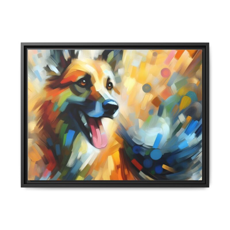 Abstract Dog Portrait Art - Unique Canvas for Pet Lovers - Image 22
