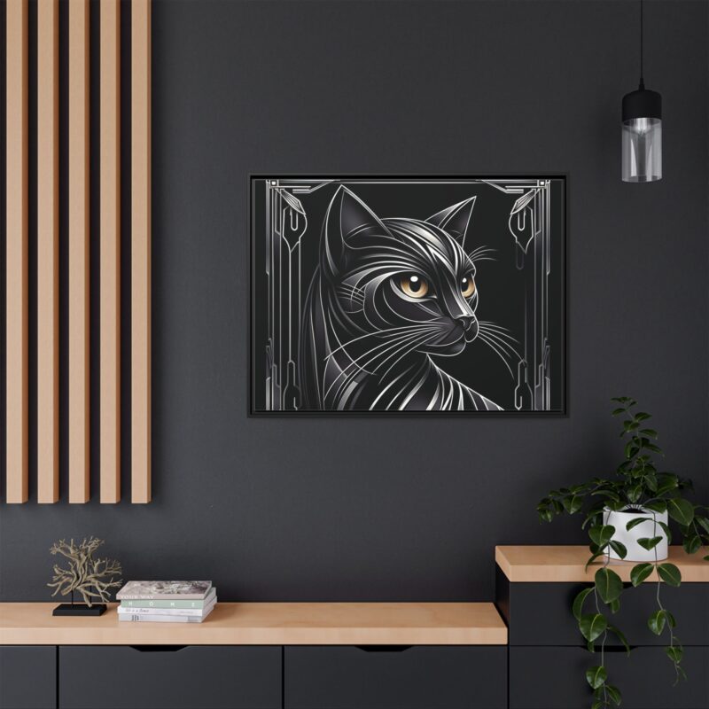 Glamorous Black Cat Art Deco Prints - Stylish and Dark Home Decor - Image 4