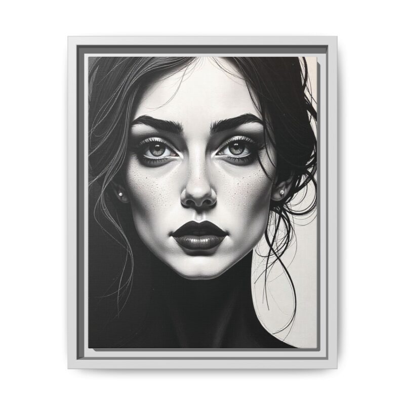 Canvas Wall Art - Abstract Woman's Face Portrait - Image 41