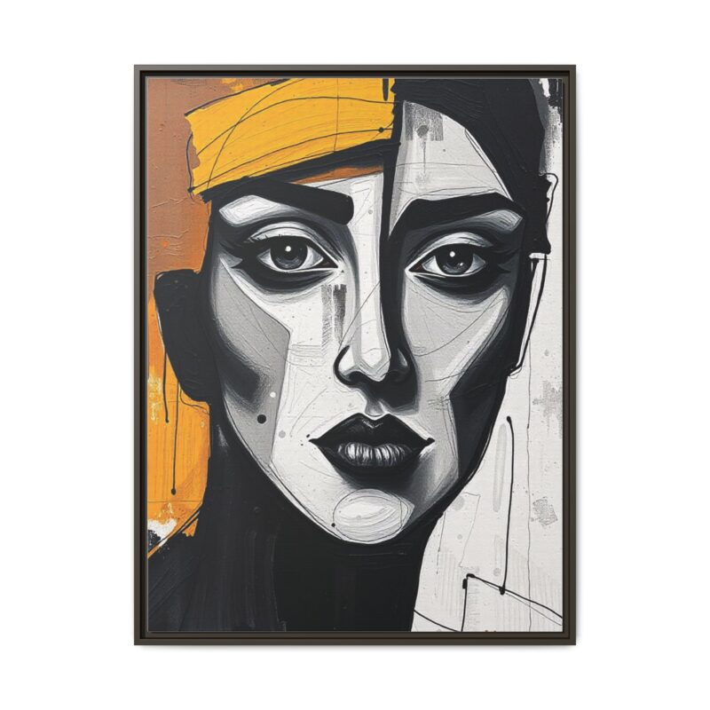 Canvas Print - Abstract Cubist Woman Portrait - Image 78