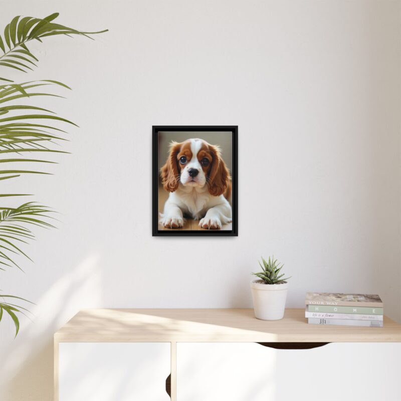 A beautifully detailed canvas print of a Cavalier King Charles Spaniel" - Image 16