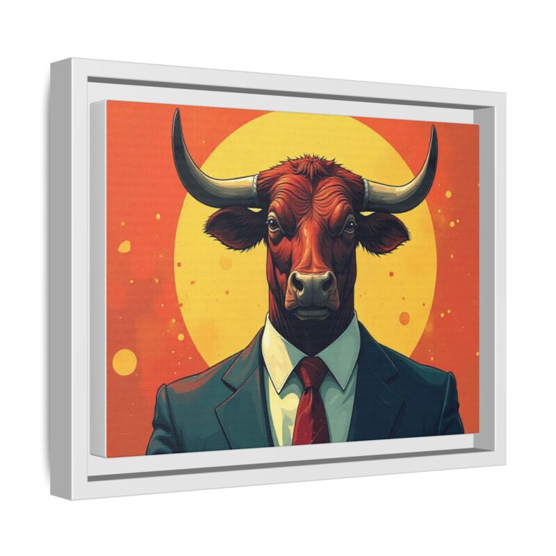 Matte Canvas, Framed Bullish Ambition - Image 43