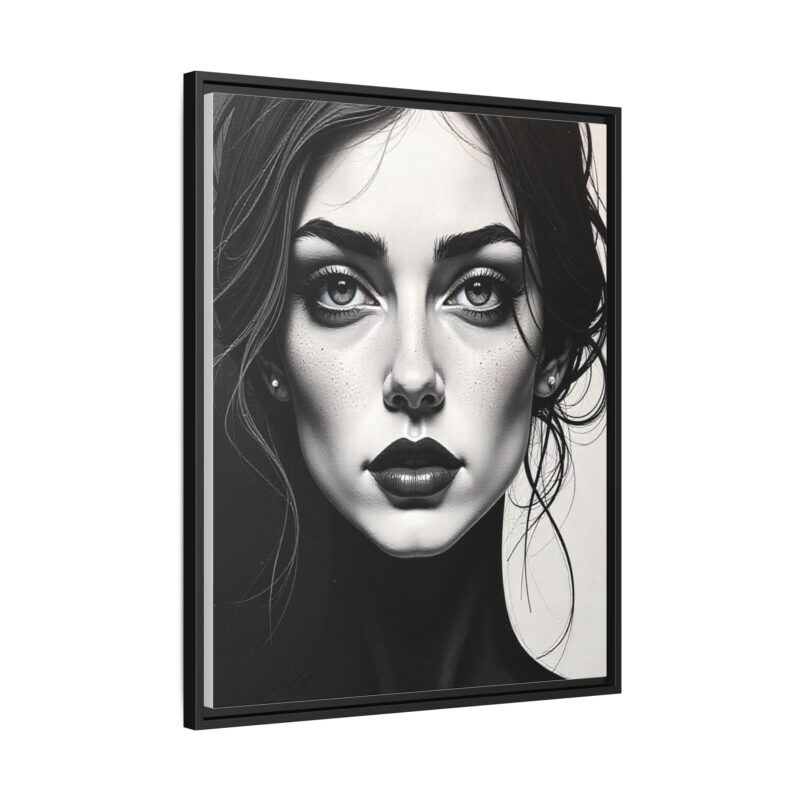 Canvas Wall Art - Abstract Woman's Face Portrait - Image 86
