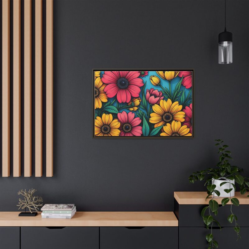 Matte Canvas, Framed Pop Garden - Image 95