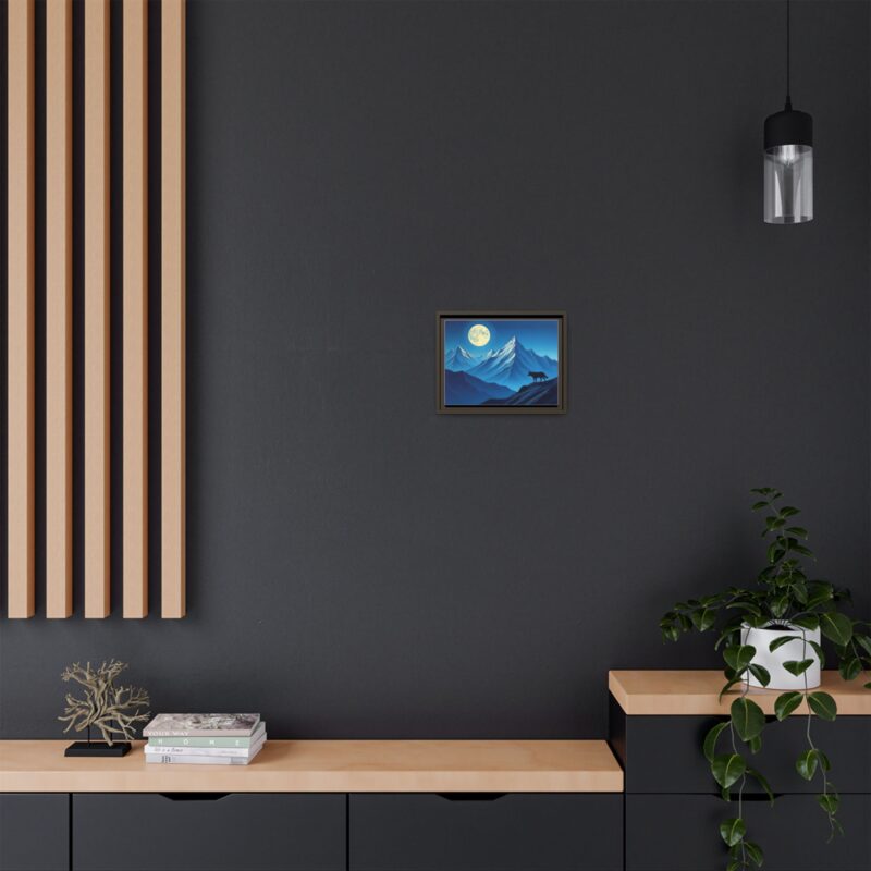 Canvas Wall Art: Moonlit Mountain Landscape - Image 41
