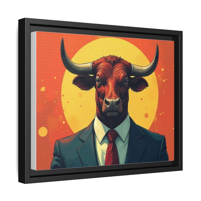 Matte Canvas, Framed Bullish Ambition - Image 11