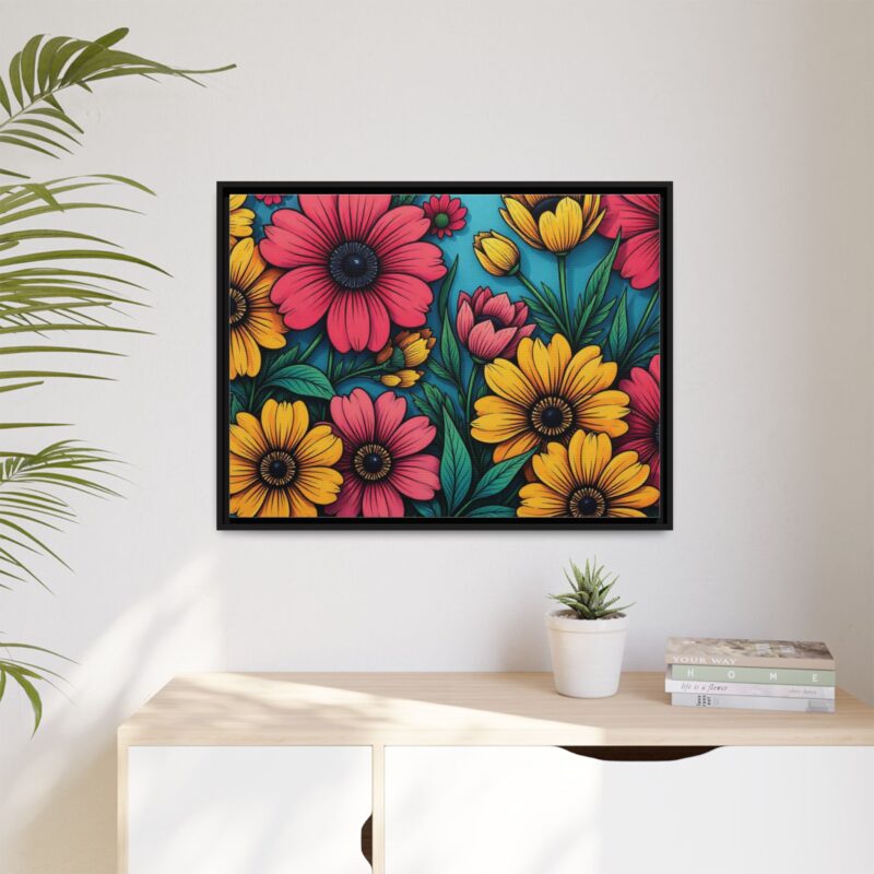 Matte Canvas, Framed Pop Garden - Image 32