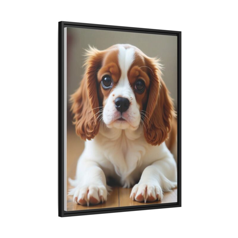 A beautifully detailed canvas print of a Cavalier King Charles Spaniel" - Image 31