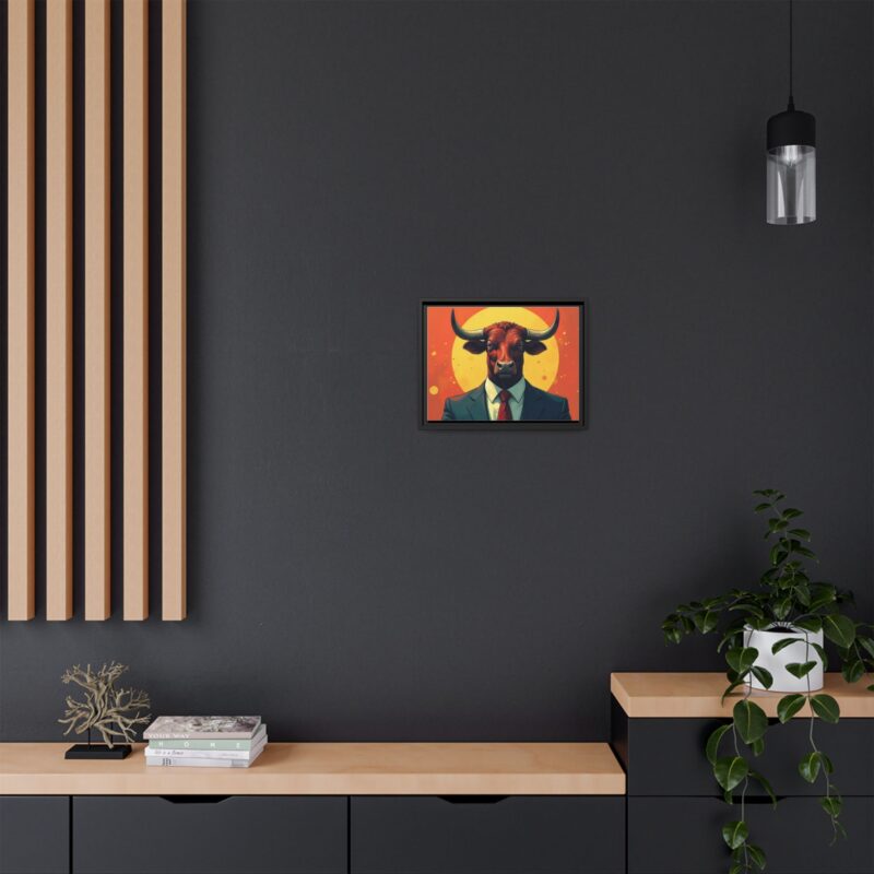 Matte Canvas, Framed Bullish Ambition - Image 13