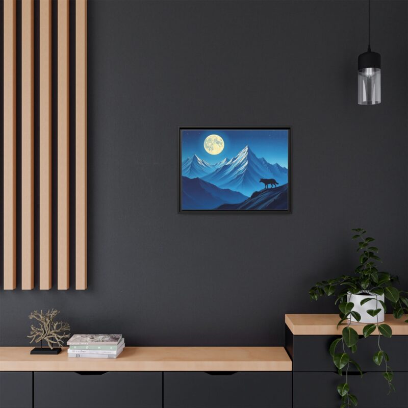 Canvas Wall Art: Moonlit Mountain Landscape - Image 21