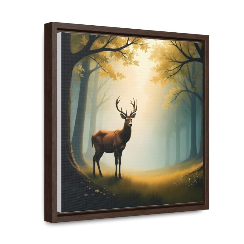 Canvas Wraps - Graceful Deer in Misty Forest Wall Art - Image 14