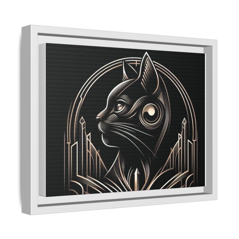 Elegant Art Deco Black Cat Canvas - Dark and Luxurious Wall Art Design - Image 10