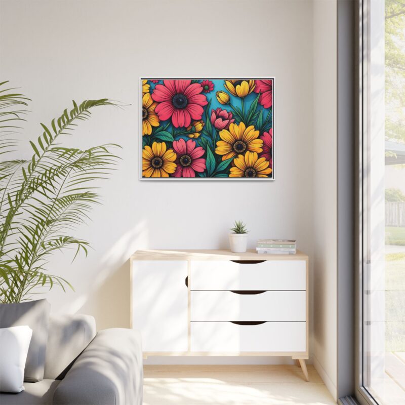 Matte Canvas, Framed Pop Garden - Image 112
