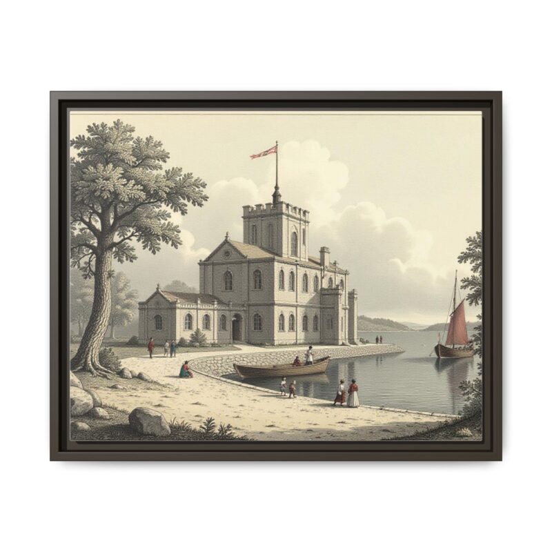 Framed Wall Art - 1820s in England Matte Canvas - Image 66