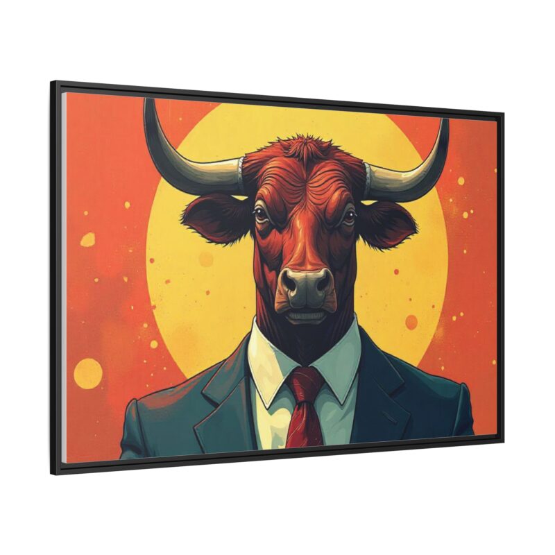 Matte Canvas, Framed Bullish Ambition - Image 35