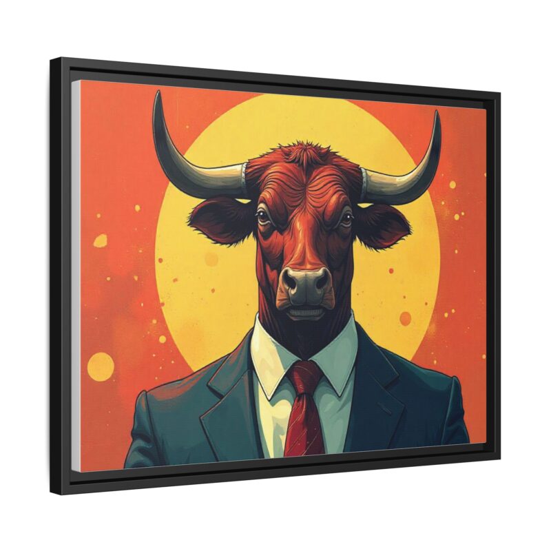 Matte Canvas, Framed Bullish Ambition - Image 19