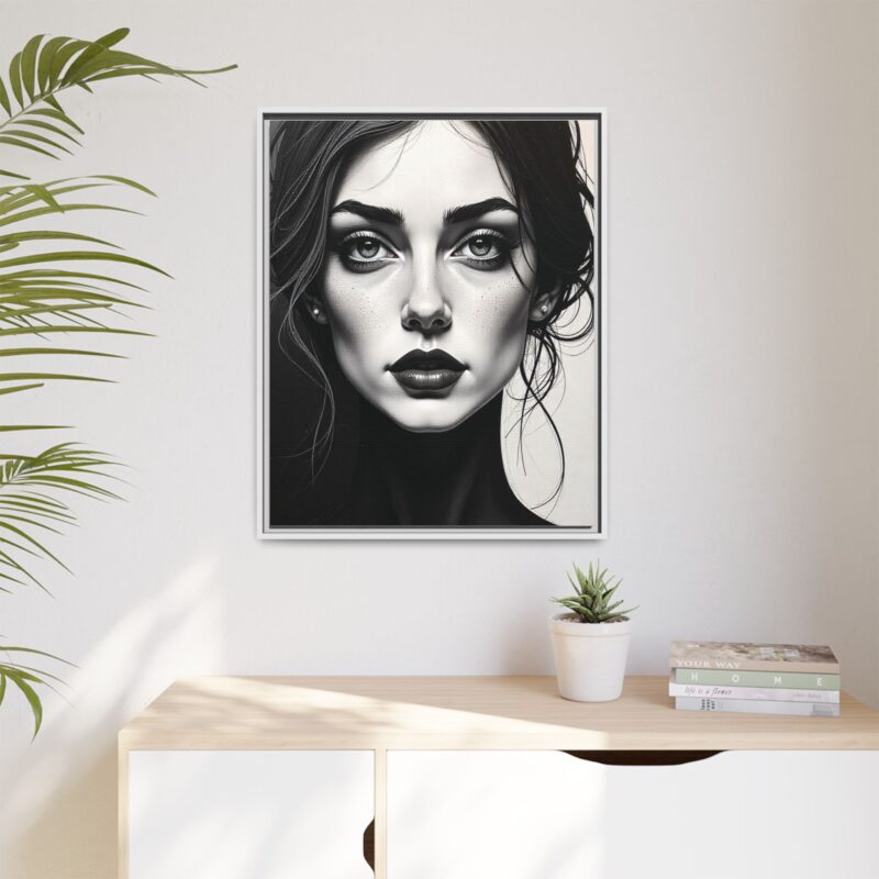 Canvas Wall Art - Abstract Woman's Face Portrait - Image 95