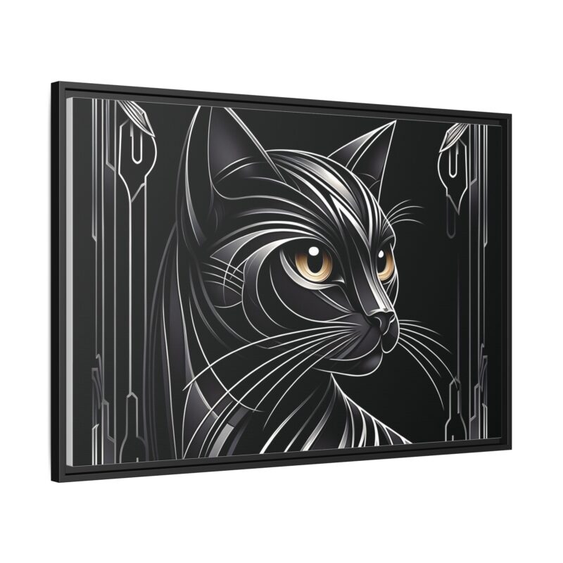 Glamorous Black Cat Art Deco Prints - Stylish and Dark Home Decor - Image 35