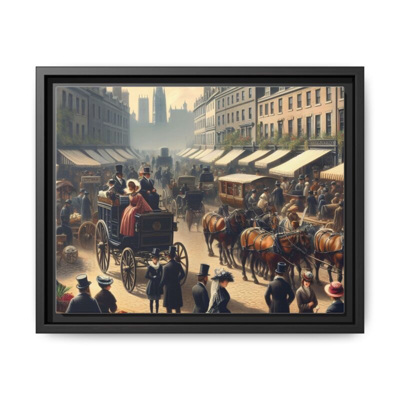 Matte Canvas, Framed Regency Elegance: England in the 1820s - Image 10