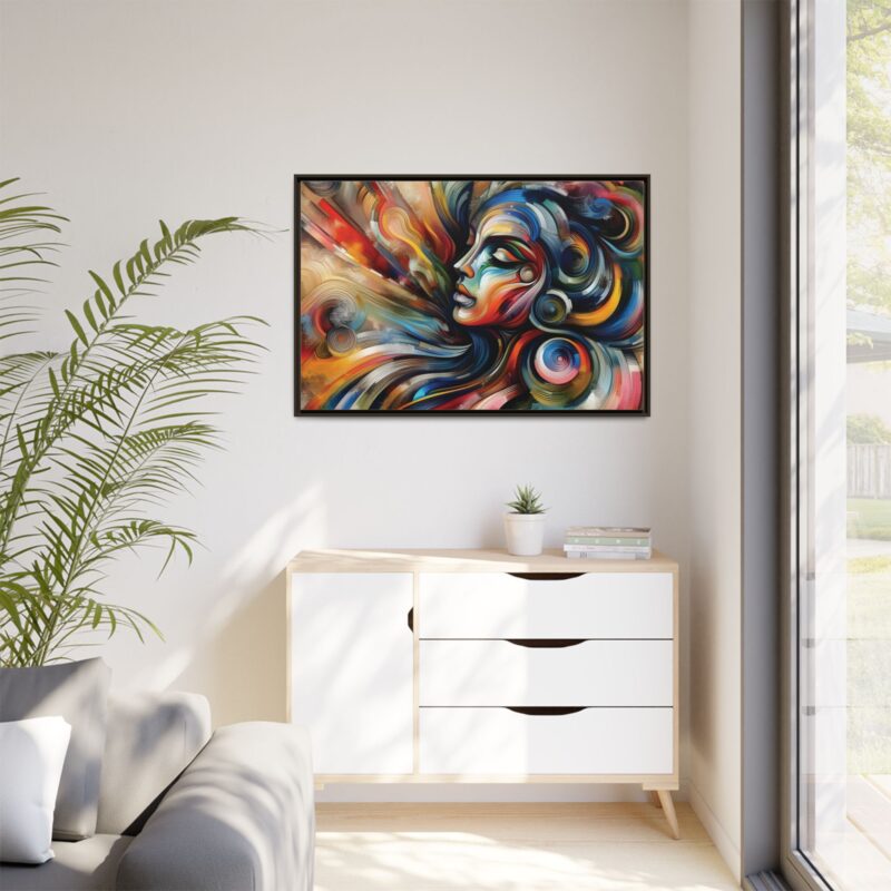 Canvas Abstract Art of a Woman - Modern & Minimalist Wall Decor - Image 116