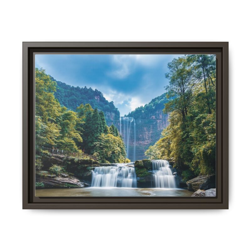 Canvas Wall Art - Waterfall Mountain Landscape - Image 50
