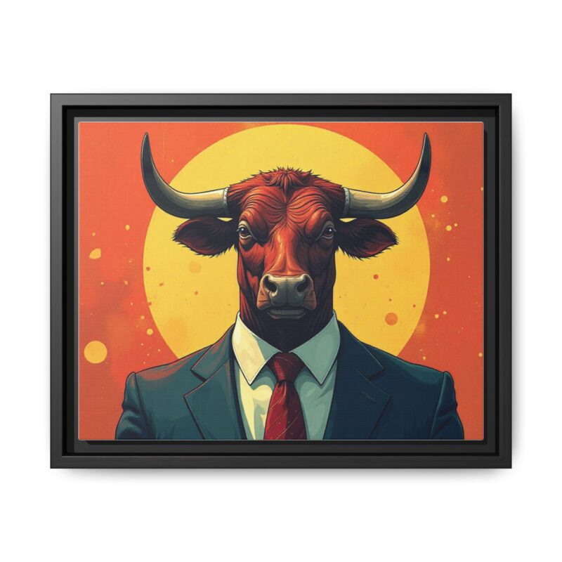 Matte Canvas, Framed Bullish Ambition - Image 10