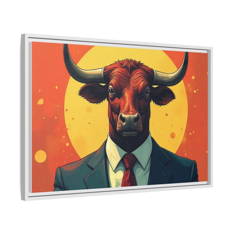 Matte Canvas, Framed Bullish Ambition - Image 75