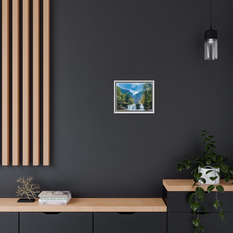 Canvas Wall Art - Waterfall Mountain Landscape - Image 53